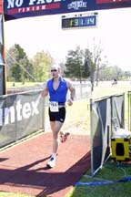 Finishing the first triathlon of 2001