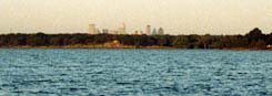 Downtown Dallas from White Rock Lake