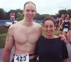 My wife and I after the race