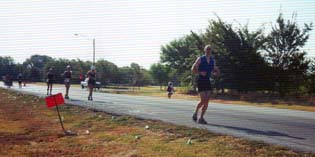 Limping along the run course