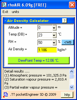 air-properties-calculator
